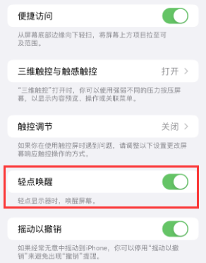 番阳镇苹果授权维修站分享iPhone轻点无法唤醒怎么办