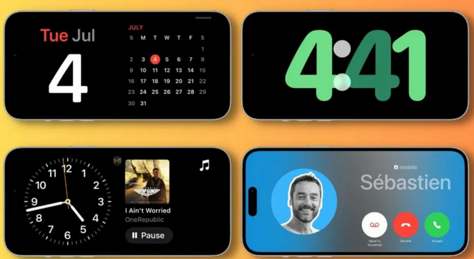 番阳镇苹果手机维修分享iOS17横屏充电待机显示有什么好处 