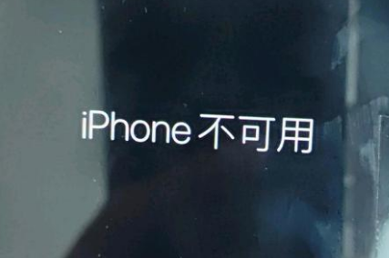 番阳镇苹果服务网点分享锁屏界面显示“iPhone 不可用”如何解决 